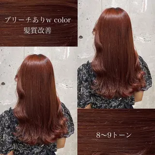 セミロング カラー ヘアアレンジ Ella所属・nana【艶髪】/ レイヤー/縮毛矯正のヘアスタイル