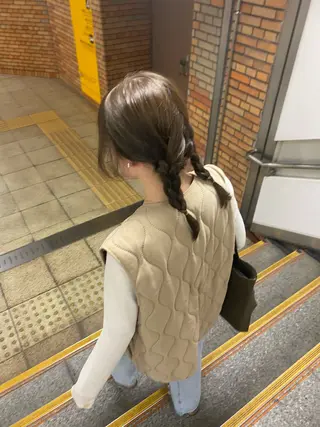 セミロング カラー あいり 福岡美容師のヘアスタイル