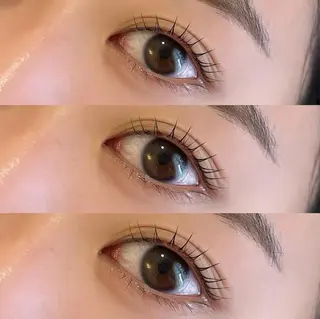 マツエク・マツパ hiyori /透明 感ピンク/ラベンダーのマツエク・マツパデザイン