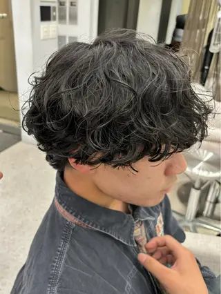 パーマ メンズ 🍐シャドウパーマ メンズ特化/守岡🍐のヘアスタイル