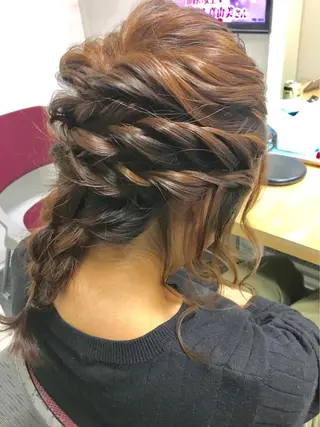 セミロング ヘアアレンジ cofy by melt所属・🍎みついじゅん🍏 ボブ指名No.1のヘアスタイル