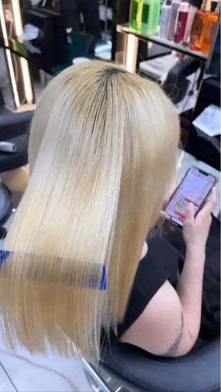 ミディアム 新越谷ハイトーン/ 透明感カラー/ryuのヘアスタイル