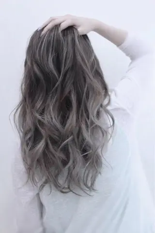 ロング カラー チビ編み込みエクステ シールEXどぅ〜すのヘアスタイル