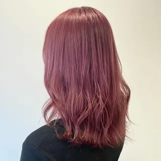 セミロング カラー 🎀透明感カラー🎀 mikaのヘアスタイル