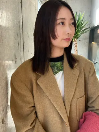 ミディアム 似合わせカットカラー 👩MINAのヘアスタイル