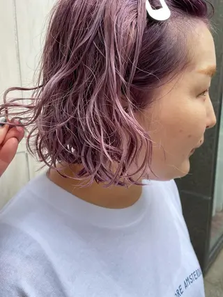 ミディアム カラー パーマ ヘアアレンジ メンズ キッズ ネイル マツエク・マツパ tatsumi/ボブ ウルフ/レイヤーのヘアスタイル