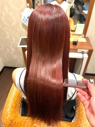 ロング カラー よしだ しおりのヘアスタイル