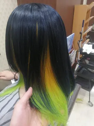 セミロング カラー sato shoheiのヘアスタイル