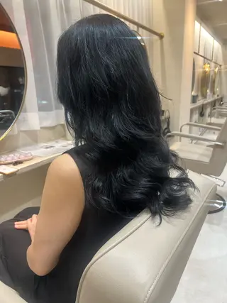 ロング パーマ フジサキ ケンのヘアスタイル