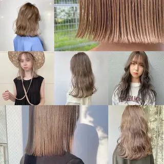 ミディアム カラー Piaコータロー ハイトーン&‪ボブのヘアスタイル