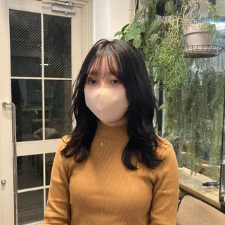 ミディアム カラー じゅわっと暖色カラー 🍊Moemiのヘアスタイル