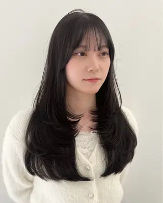 ロング カラー 💖韓国風💖 レイヤー/LISAのヘアスタイル