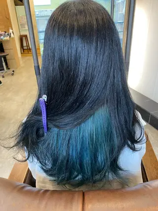 ロング カラー 🟢NEGi🟣 🫧髪質改善のヘアスタイル