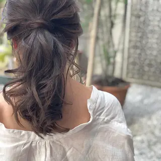 カラー 佐藤 奈佳子 サトウ ナカコのヘアスタイル