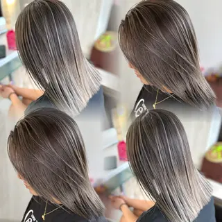 ミディアム 🇺🇸ハイライト 🌵satsukiのヘアスタイル