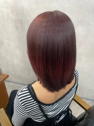 ミディアム カラー 荒川 桃花のヘアスタイル