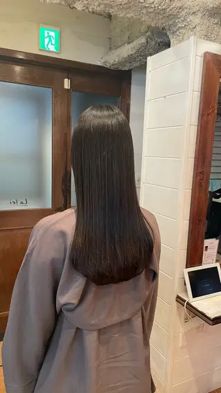 ロング ボブ/縮毛矯正/レイ ヤー♡Natsukiのヘアスタイル