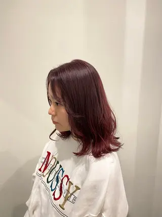 ミディアム カラー 🍑 モモカ🍑のヘアスタイル