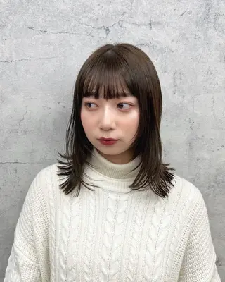 ミディアム JUNSHIN🦋 ヘアセット／カラーのヘアスタイル