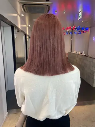 ミディアム カラー 🦄垢抜けボブ特化× 暖色カラー未来🦄のヘアスタイル