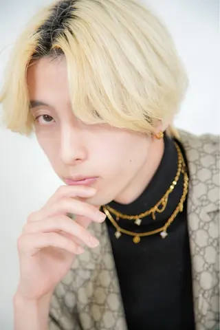 カラー メンズ 💀EDEN副店長/ ブリーチ"骨格補正"のヘアスタイル