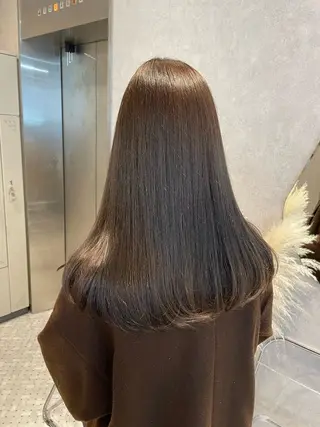 セミロング 女性スタイリスト専門サロン Zina 天神西通り所属・艶髪韓国ヘア MANAMI🎀のヘアスタイル