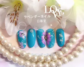ネイル ラベンダー💖日暮里 ルル💖ネイルのネイルデザイン