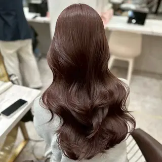 ロング カラー cocoro / 韓国・網紅ヘア︎໒꒱のヘアスタイル