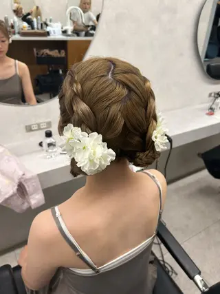 ロング ヘアアレンジ 🌷HARU 暖色/ヘアセット🫧のヘアスタイル