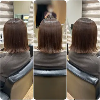 ミディアム カラー 『艶髪』で印象が激変 ！髪質改善専門KONのヘアスタイル