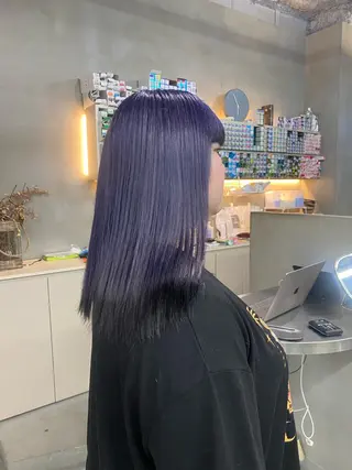 セミロング カラー qulim所属・前橋 姫奈のヘアスタイル