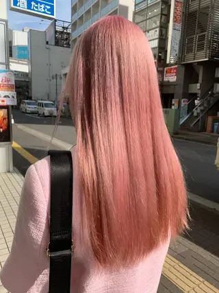 ロング カラー 💖デザインカラー/ タダ ハナカ💖のヘアスタイル