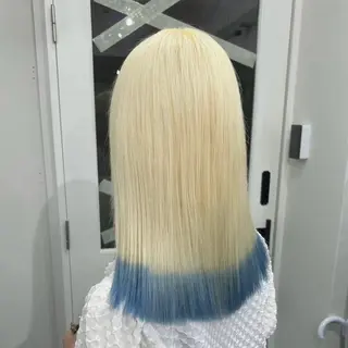 ロング カラー ハイトーン/ウルフ /エクステ/ましろのヘアスタイル