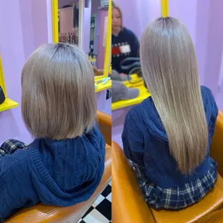 ショート チビ編み込みエクステ どぅ〜す/YUIのヘアスタイル