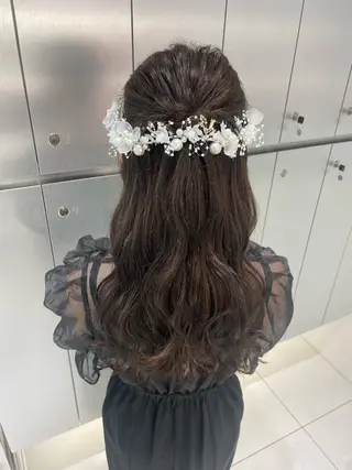 ロング ヘアアレンジ ヘアセット🎀耳つぼ 👂💎MONAMIのヘアスタイル