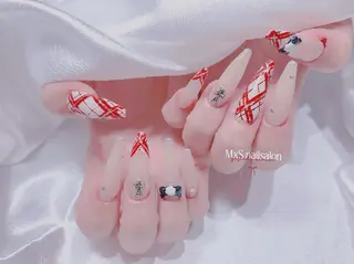 ネイル MxS Nail 【長さだし/フィルイン/マグネット/ワンホンネイル/韓国ネイル/パラジェル】所属・M×S Nail みなのネイルデザイン