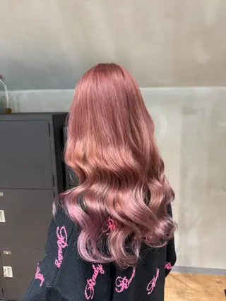 ロング カラー Hina/ハイライト 、パーマモデル募集中のヘアスタイル