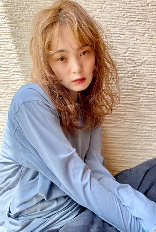 ミディアム 村瀬 浩司のヘアスタイル