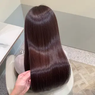 ロング カラー ichica🤍 暗艶カラー/縮毛矯正のヘアスタイル