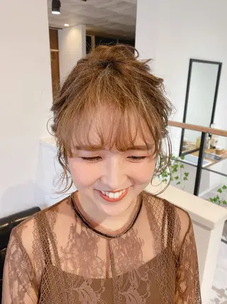 ヘアアレンジ SALOWIN銀座RAYⅡ所属・レイヤー/髪質改善 /Sayakaのヘアスタイル