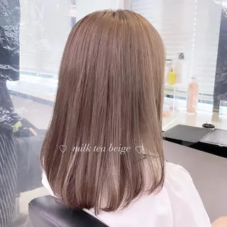 カラー RIKO👼🏻💓 韓国ガーリーのヘアスタイル