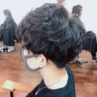 パーマ メンズ 💇🏼ショートヘア お任せ💁🏻‍♂️のヘアスタイル