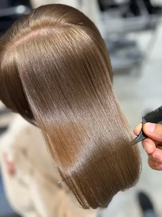 パーマ 艶髪酸性ストレート /髪質改善/寺田警二のヘアスタイル