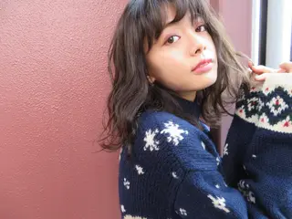 ショート ミディアム セミロング ロング カラー ヘアアレンジ レイヤーカット BLend 渋谷のヘアスタイル