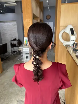 ミディアム miloc MOMOKAのヘアスタイル