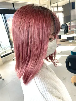 ミディアム カラー Lia所属・皆木 智晴のヘアスタイル