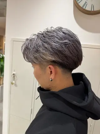 ショート 平尾/艶カラー/ アッシュ系/中川誠大のヘアスタイル