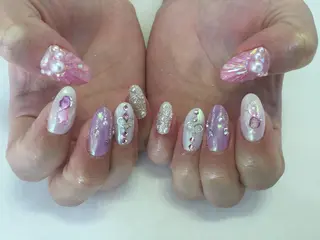 ネイル 💎🐰 saki. m 🐰💎のネイルデザイン