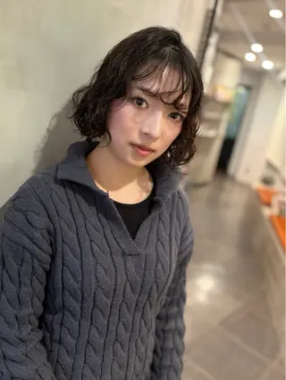 ショート パーマ 優作 〜圧倒的信頼〜のヘアスタイル