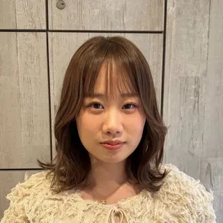 ミディアム 柔らかいcolor ￤韓国￤🩰マユ🩰のヘアスタイル